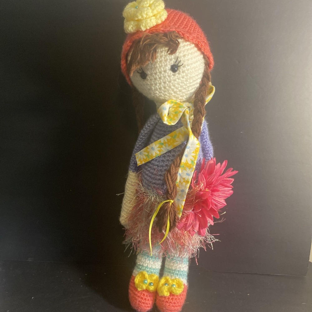 Beautiful Amigurumi Doll Crochet Organic Dolls toys handmade 17"